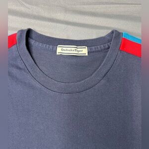 Onitsuka Tiger OTG Long Sleeve Shirt Navy Stripe | Men’s Large